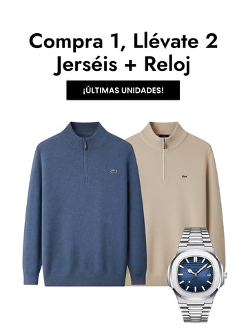 Compra 1 y Llévate 2 Jerséis + Reloj de Regalo