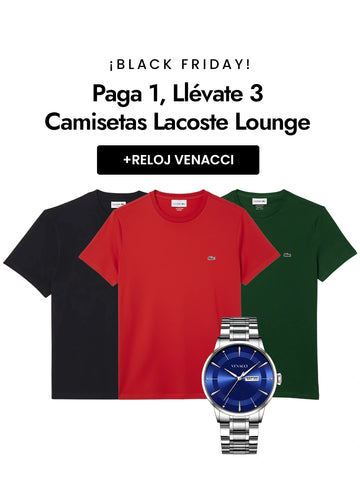 Paga 1, Llévate 3 Camisetas Lounge + Reloj